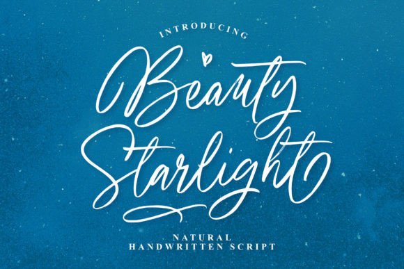 Beauty Starlight: A Celestial Script Font for Handmade Charm
