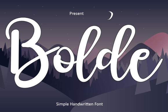 Bolde: A Handwritten Font That Feels Like a Thoughtful Pause