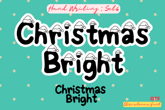 Christmas Bright 6: A Festive Hand-Lettered Font for Crafters