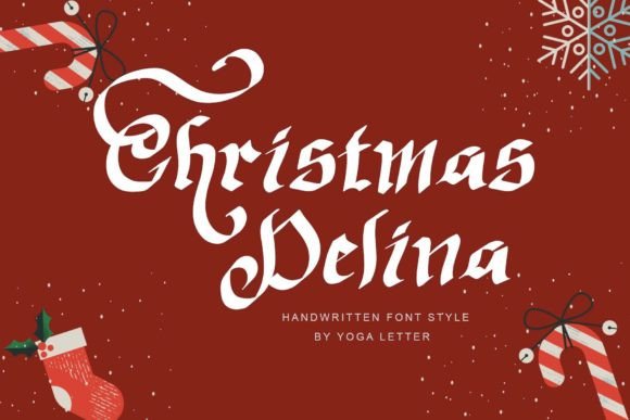 Christmas Delina: A Thoughtful Script Font for Editorial Warmth