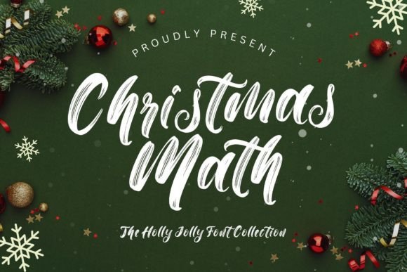 Christmas Math: A Whimsical Script Font for Handmade Holiday Magic