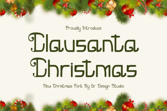 Clausanta Christmas Font for Handmade & Holiday Products