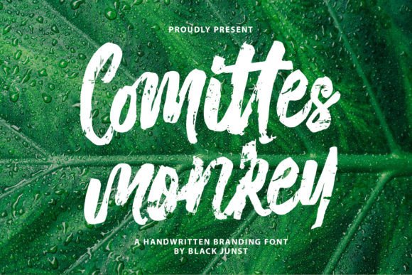 Comittes Monkey: A Hand-Brushed Script Font That Feels Like Magic on Labels & Prints