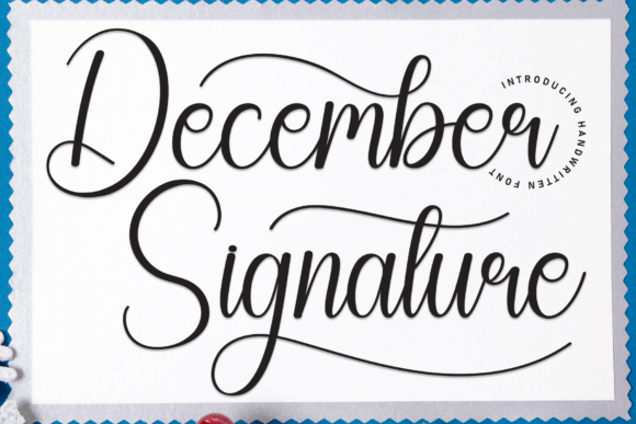 December Signature: A Handwritten Font with Editorial Grace