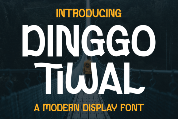 Dinggo Tiwal: A Joyful Display Font for Brand Identity