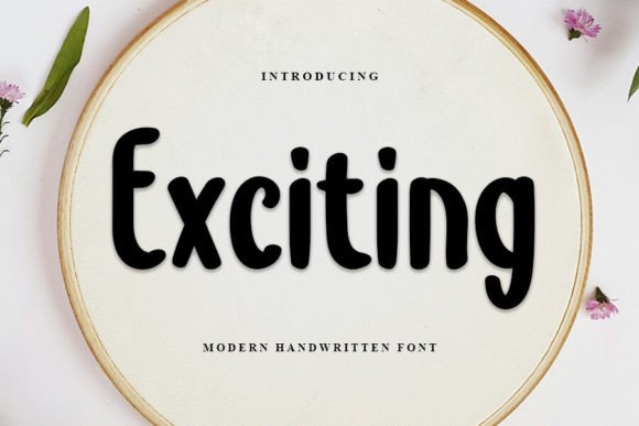 Exciting: A Handwritten Font That Captures Attention