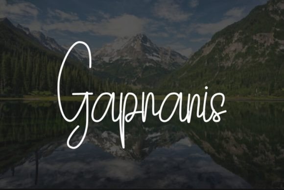 Gapranis: A Handwritten Font That Builds Trust for Small Businesses