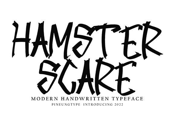 Hamster Scare: A Playful Handwritten Font for Makers