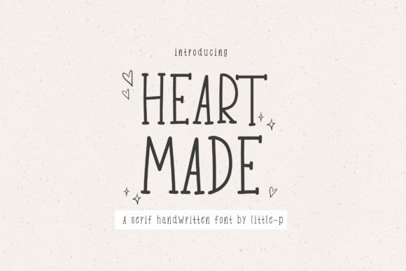 Heart Made Font: A Warm, Farmhouse Serif for Handmade Brands