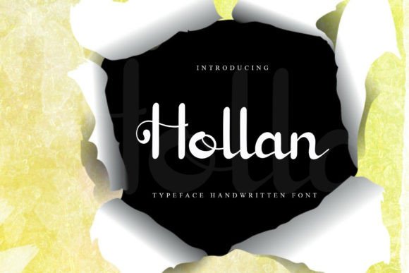 Hollan: A Refined Script Font for Small Business Branding