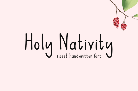 Holy Nativity: A Warm, Handwritten Script Font for Editorial Design