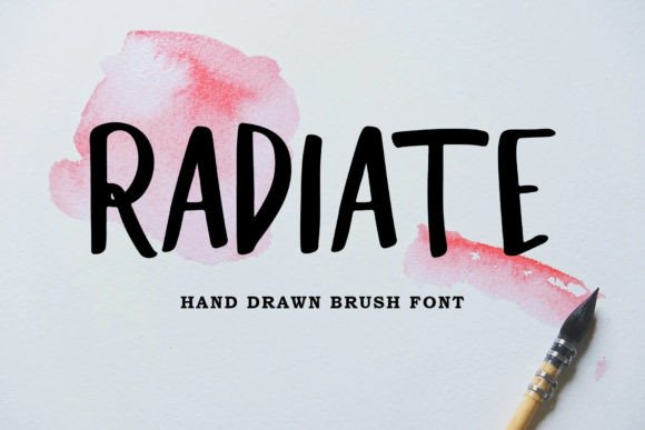 Radiate: A Hand-Drawn Display Typeface for Digital Brand Impact