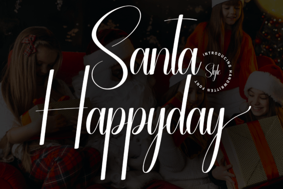Santa Happyday: A Sweet Handwritten Font for Warm Brand Identities