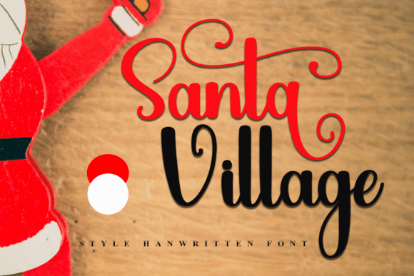 Santa Village: A Festive Script Font for Holiday Web Design