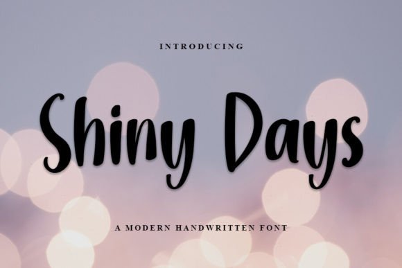 Shiny Days: A Handwritten Font That Elevates Real Small Business Branding
