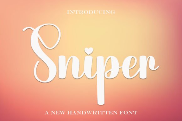 Sniper: A Handwritten Font for Editorial Elegance