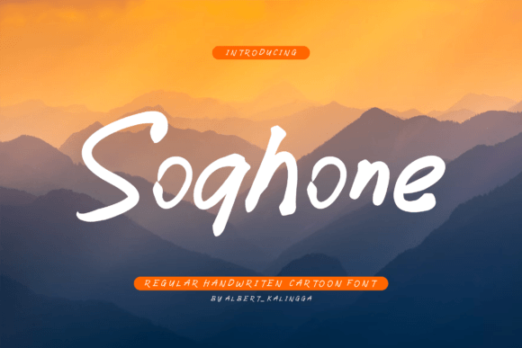 Soghone: A Bold Handwritten Font for Confident Branding