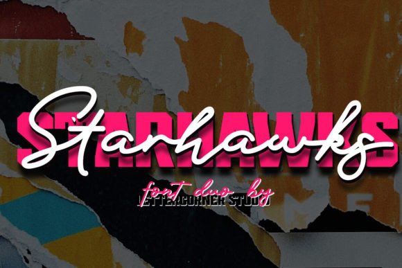 Starhawks: A Handwritten Script + Display Font Duo for Digital Brands