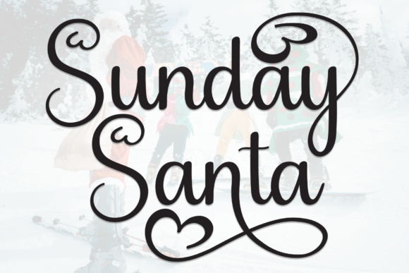 Sunday Santa: A Friendly Handwritten Display Font for Warm Brand Identities