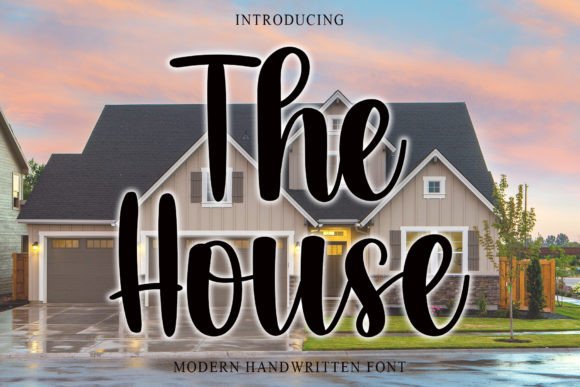 TheHouse Font: Elegant Handwritten Clarity for Campaigns