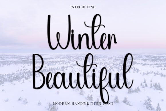Winter Beautiful Typeface for Festive Digital Design